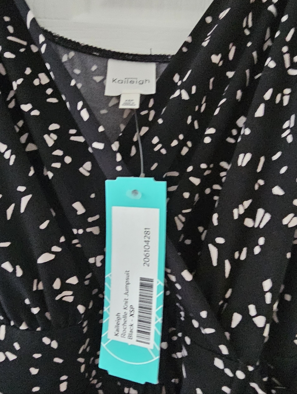 Kaleigh Black & Blush Printed Jumpsuit